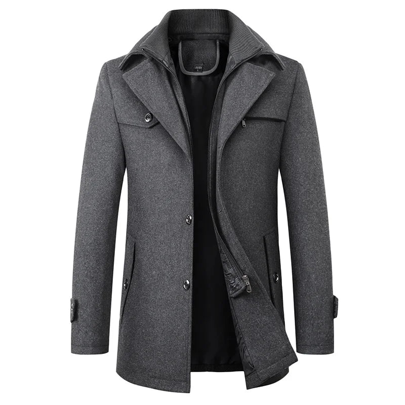 Barcelona Long Button Overcoat