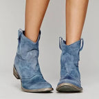 Marina Cowboy Ankle Boots