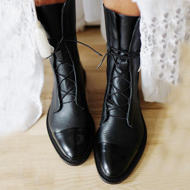 Ravello Lace-Up Ankle Boots