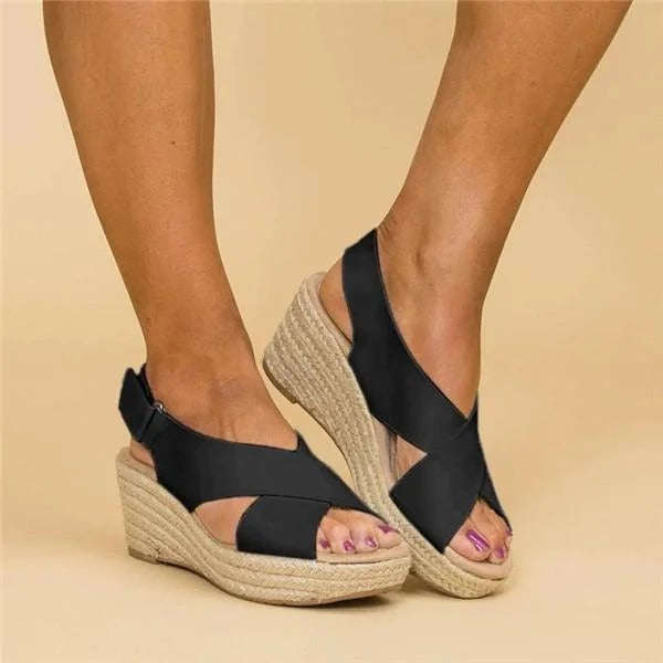 Elara Orthopedic Espadrille Wedges