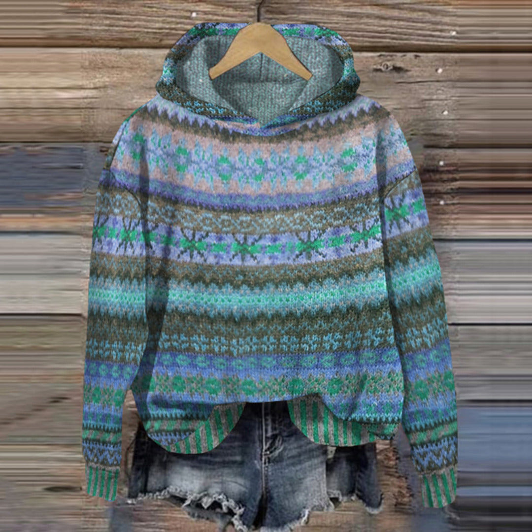 Solea Printed Casual Hoodie