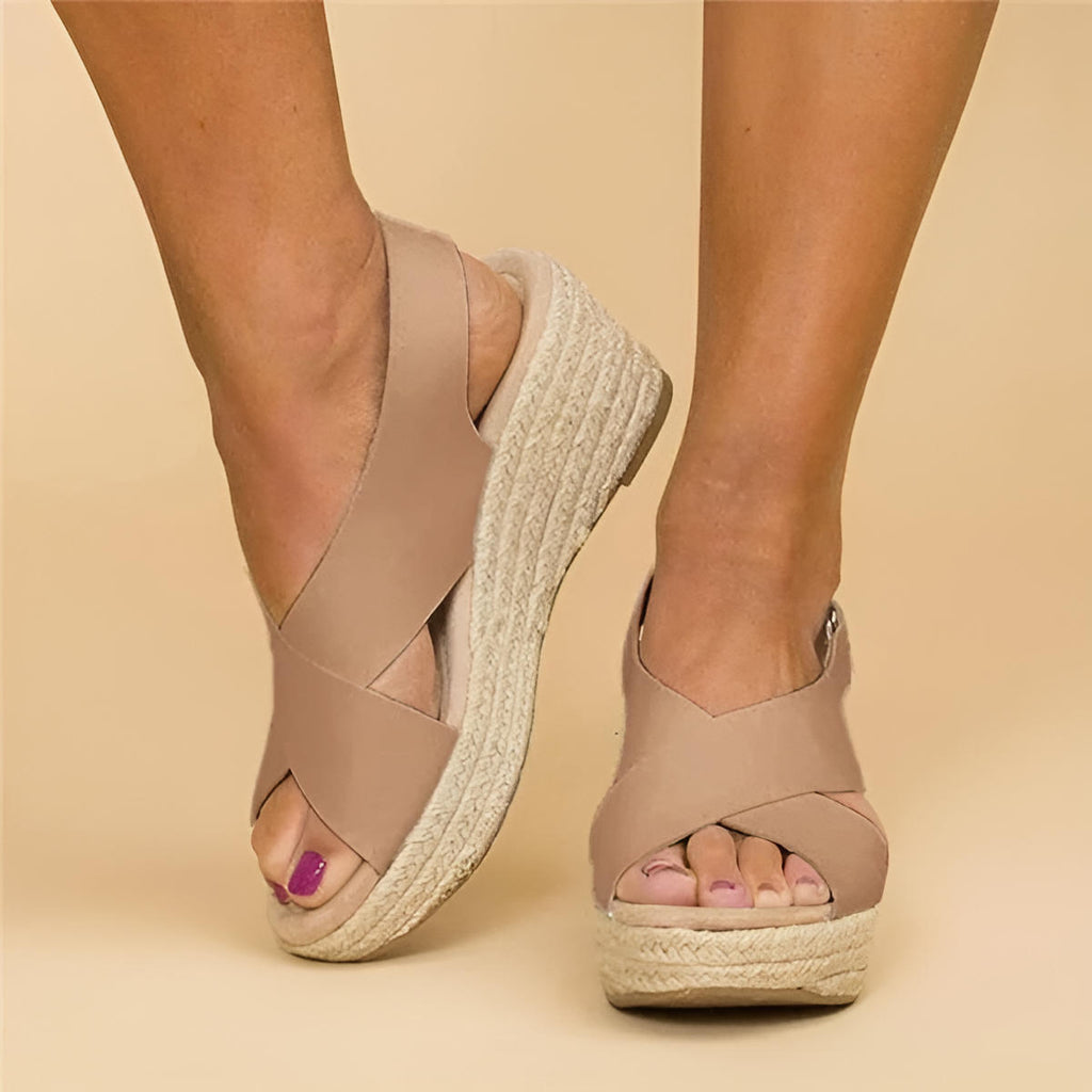 Elara Orthopedic Espadrille Wedges
