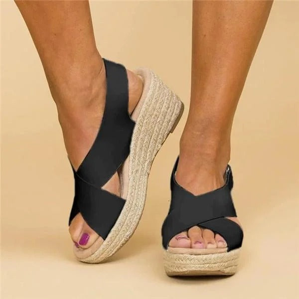 Elara Orthopedic Espadrille Wedges