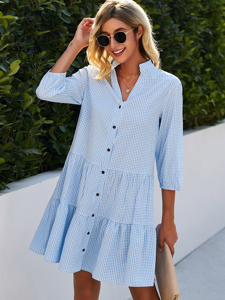 Como Button Shirt Dress